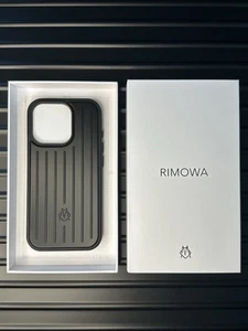 RIMOWA iPhone 16 PRO Etui/etui na telefon komórkowy (czarne/aluminium) FABRYCZNIE NOWE 🆕 - Zdjęcie 1 z 3