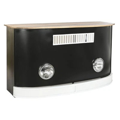 Mobile bar DKD Home Decor Bianco Marrone Nero 157 x 52 x 90 cm BAR - Immagine 1 di 4