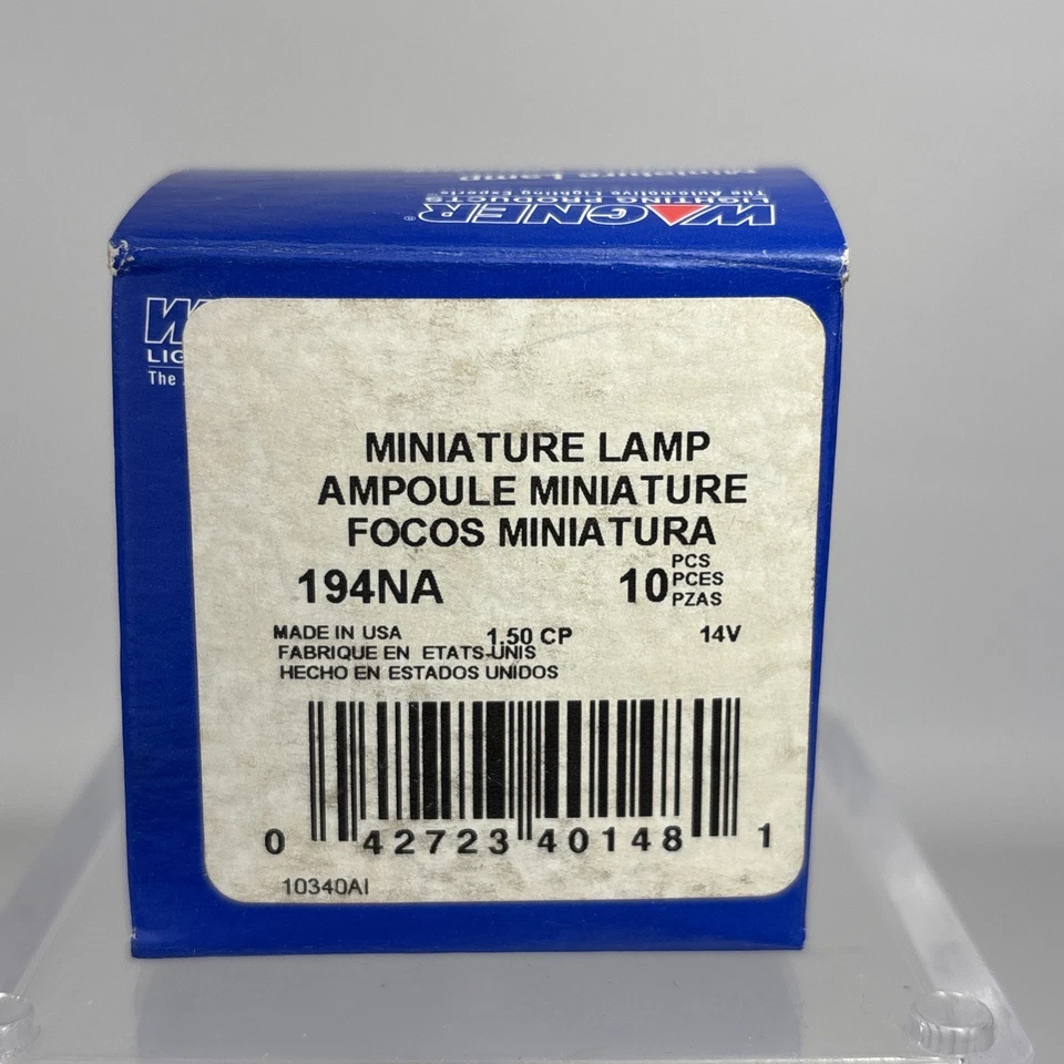 Bombilla de señal de giro Wagner ámbar estándar caja multiusos/10 HECHA EN EE. UU. Foto 1 de 4