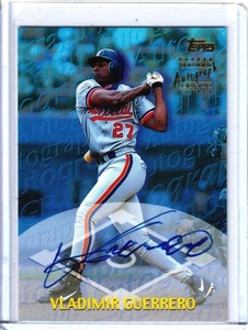 Topps Vladimir Guerrero Topps 1999 certificado autógrafo automático TA20 - Imagen 1 de 2