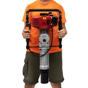 52CC Gas Powered Pile Driver,2.3HP 2 Stroke Gasoline Engine T Post Driver Ham... - Picture 1 of 9