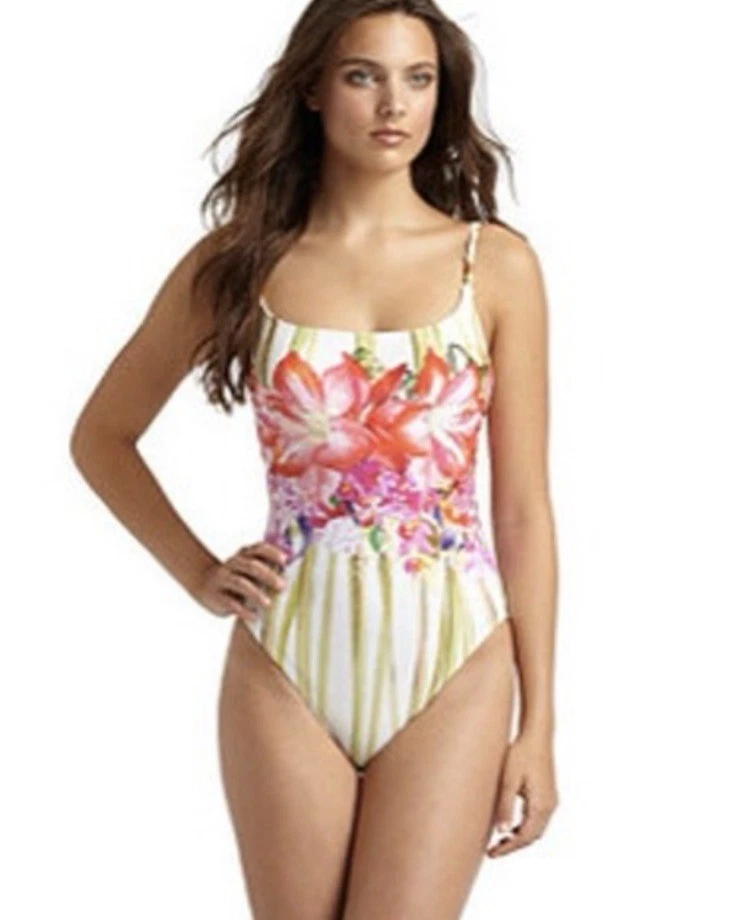 TRAJE DE BAÑO GOTTEX FLORAL TROPICAL MUTICOLOR UNA PIEZA CORREAS EXTRAÍBLES TALLA 10 Foto 1 de 4