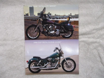 98 Harley Davidson FXD SUPER GLIDE FXDL DISTRIBUIDOR FOLLETO FOLLETO PÓSTER Foto 1 de 3