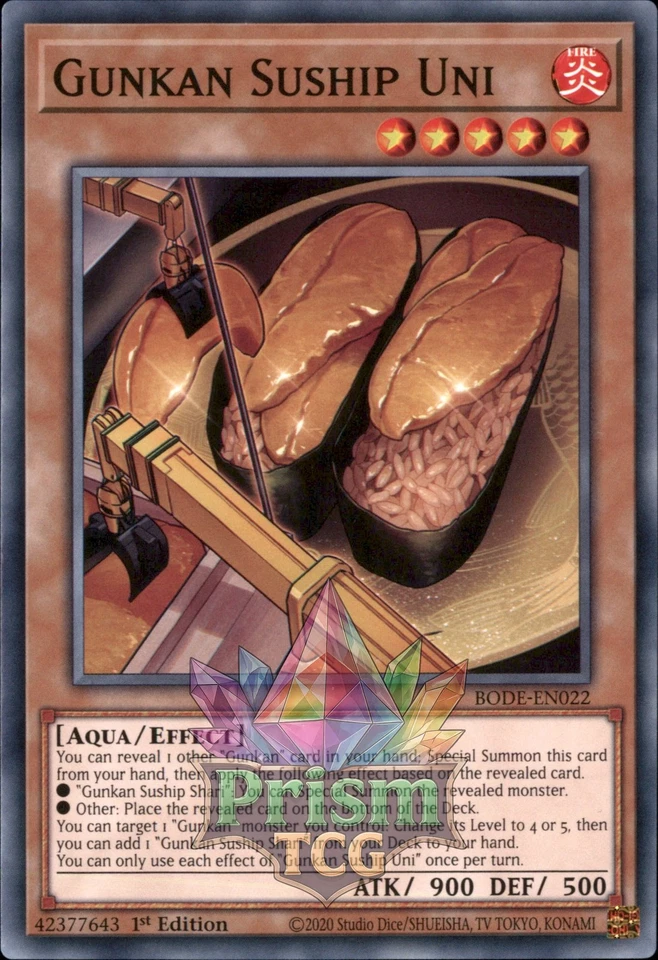 1st Ed Gunkan Suship Uni BODE-EN022 Yugioh - Image 1 of 1