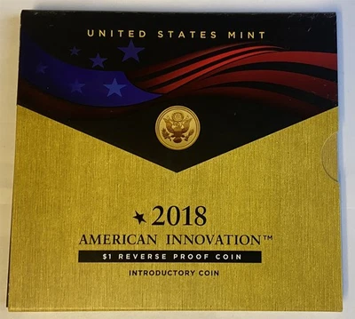 2018 American Innovation Introductory $1 Reverse Proof Coin OGP Limited edition - Image 1 of 3