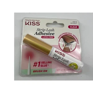 Kiss Strip Lash Adhesive Clear KPLG01 55616 New Brush On Make Up New - Picture 1 of 2