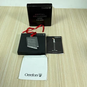 Orrefors 2001 Annual Crystal Christmas Ornament in Box - Bild 1 von 5