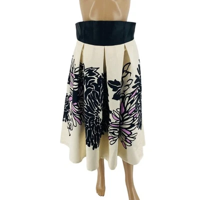 Женская юбка RINASCIMENTO бежевая с цветочным рисунком расклешенная размер L - Изображение 1 из 4