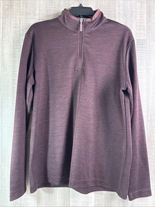Johnston Murphy 1/4 Zip Pullover Extreme Comfort Long Sleeve Black Size M - Picture 1 of 7
