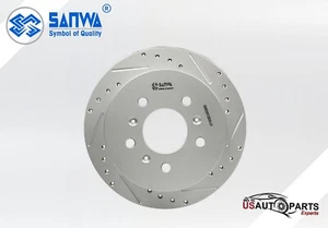 REAR LH BRAKE ROTOR SOLID & GEOMET COATED D&S 278mm FOR CHEVROLET 06-10 - Foto 1 di 5
