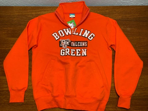 NWT Champion Bowling Green State University 1/4 Zip Sweatshirt Medium Cover
