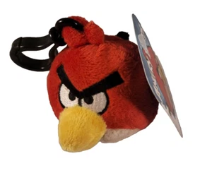 Commonwealth Angry Birds 3-Inch Plush Backpack Clip - Red - Picture 1 of 1