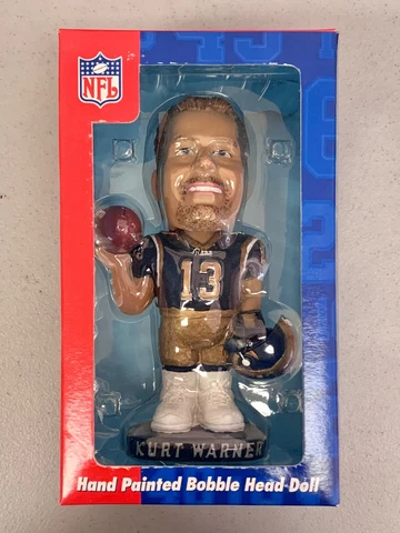Kurt Warner Rams Collectible Series Hand Painted Bobble Head Doll Cover