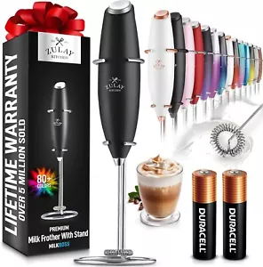 Zulay Kitchen Powerful Milk Frother Wand with 2 Duracell Batteries - Ultra Fast - Picture 1 of 3