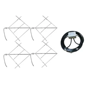 Circularly polarized FM transmitter antenna 88-108Mhz + 600w 4 Way Power Divider - Zdjęcie 1 z 12