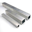 1x Tubo cuadrado de aluminio Caja de aleación de metal Sección de tubos T6063 modelo hágalo usted mismo Elige el tamaño