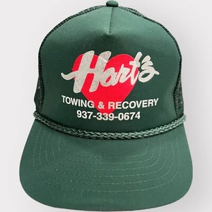 Gorra de bola de remolque y recuperación de Hart's publicidad malla de retroceso sombrero de camionero verde - Imagen 1 de 8