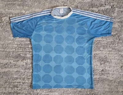 RETRO ADIDAS 1980s JERSEY MADE IN YUGOSLAVIA SHIRT CAMISETA SIZE 52 BLUE - Image 1 of 4