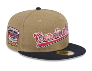 New Era St. Louis Cardinals Canvas Crown 59FIFTY Fitted Hat Men’s Size 7 1/2 MLB - Picture 1 of 9