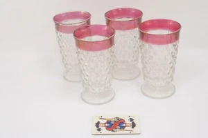 4 Colony Whitehall Cranberry Flash Glasses - Picture 1 of 5