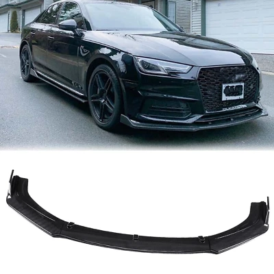 Carbon Fiber Style Front Bumper Lip Splitter Spoiler For Audi A4 B9 Sedan 2017 Foto 1 de 4