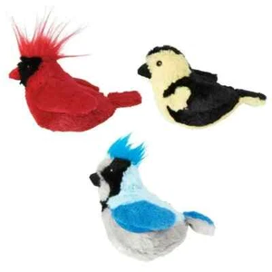 Spot Songbird Assorted Catnip Cat Toy with Sound, 5 in (3- Pack) - Picture 1 of 6