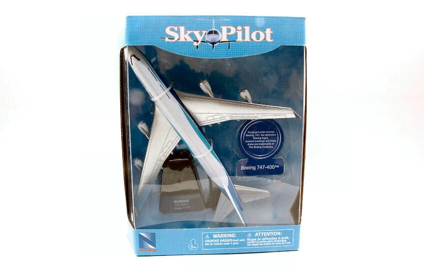 MODELLINO AEREO STATICO NEW RAY SKYPILOT PASSENGERS PLANES BOEING 747-400 1/270 - Immagine 1 di 4