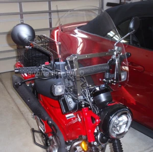 18"x16" Motorcycle Clear Windshield WindScreen for HONDA Trail 125 CT110 CT125  - Picture 1 of 17