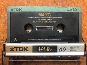 TDK MA-XG 60 IEC IV/Type IV Metal Position Precision Audio Cassette Tape. - Picture 1 of 1