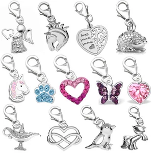 Charms Anhänger 925er echt Sterling Silber für Bettel-Armband Kristall Zirkonia - Bild 1 von 37