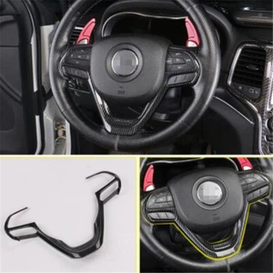 Cubierta de volante para automóvil de fibra de carbono para Jeep Grand Cherokee 2014-2018 - Imagen 1 de 7
