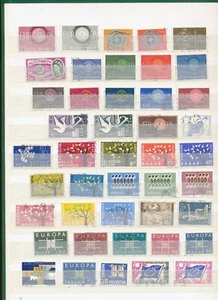 UNITED EUROPE (CEPT) COLLECTION of 450 DIFFERENT STAMPS (used) 1950-1985     VE1 - Picture 1 of 12