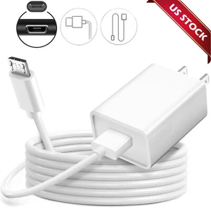 Cable de carga rápida micro USB de 3/6 pies para cargador de teléfono Samsung Android - Imagen 1 de 22