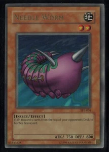 Holofoil ultra raro Yugioh Needle Worm TP3-001 ligeramente jugado - Imagen 1 de 3