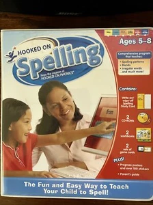 Hooked on Spelling By Hooked On Phonics Homeschooling Age 5-8 Great Condition - Picture 1 of 10