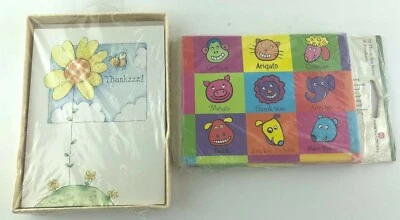 American Greetings 20 notas de agradecimiento animal 2 tipos diferentes DCTYN-66 GCTY-21B Foto 1 de 4