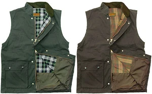 Uomo Cerato Cotone Imbottito imbottito Gilet Gilet caccia outdoor NUOVO - Foto 1 di 6