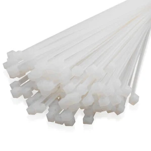 Raccord de Câble Serre-Câble Jarretelles Halogenfrei 1000x12, 5mm Nature 100 Pcs - Photo 1/3