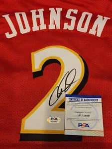 Camiseta Joe Johnson ISO JOE Autografiada PSA Autenticada Atlanta Hawks - Imagen 1 de 6