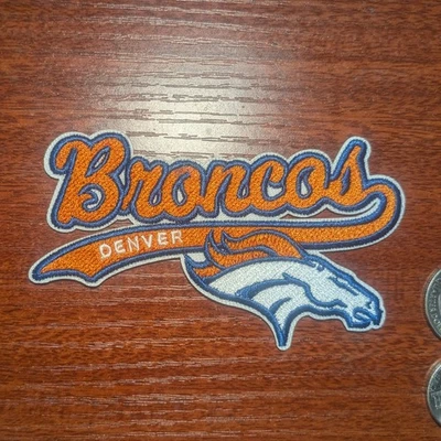 Denver Broncos Patch NFL Football Mile High Sport  Embroidered Iron On 2.25x4" - Image 1 of 3