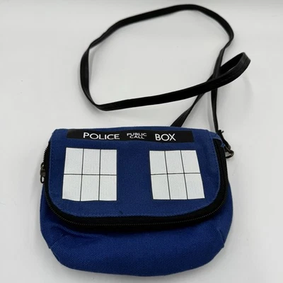 Dr. Who Police Purse Costume Cosplay Blue Small With Pockets READ - Image 1 of 4