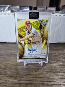 2025 Topps Chrome Black Randy Johnson Auto Gold /50 - Picture 1 of 2