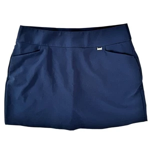 Greg Norman Navy Blue Flat Front A-Line Athletic Skort Women's Size Large - Picture 1 of 24