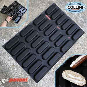 Pavoni - ÉCLAIR - Stampo in silicone per monoporzioni - FIBER FORM - 24 impronte - Foto 1 di 11