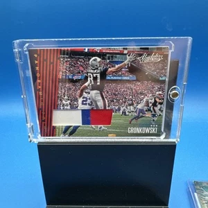 Rob Gronkowski Absolute 2018 Player Worn Patch Numbered /99 Patriots - Picture 1 of 2