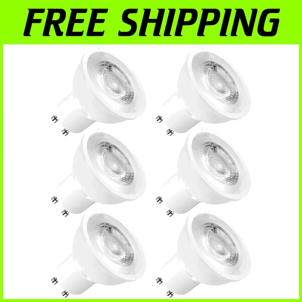 Energy-Saving Dimmable MR16 6.5W LED Bulbs, 50W Halogen Equivalent, Cool White - Image 1 of 4