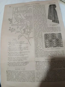 Poema corto Harper's Young 1880 de k.m.m. - Imagen 1 de 1