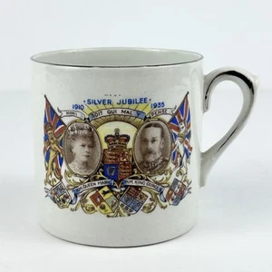 Empire England Queen Mary & King Edward V Silver Jubilee Comm. Becher Tasse 1910 1935 - Bild 1 von 8