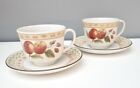 Johnson Brothers Fruit Sampler 2 Sets Of Cups and Saucers ~ Multiple Sets 