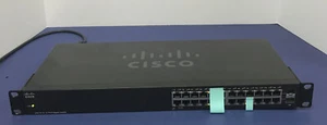 CISCO SG110-24 24-PORT GIGABIT POE SWITCH TESTED 5/24 PORTS ARE NOT WORKING - Picture 1 of 5